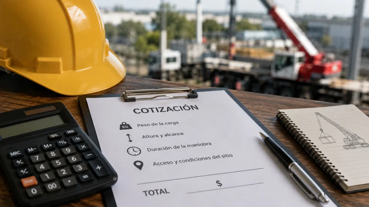 ¿Cuánto cuesta rentar una grúa industrial?